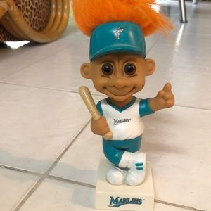 Vintage original troll bobble head Miami marlins